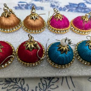 6 Jhumka Earrings Zumka - 1 For 50.. All 200