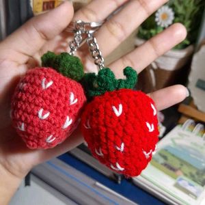 Strawberry Keychain Set