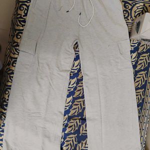 White Cargo Trouser