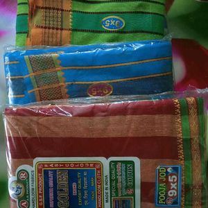 Brand New Pure Cotton Dhoti Jode Set Of 5