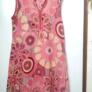 Sleeveless Pink Kurta