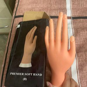 Silicone Artificial Hand For Nail Extension