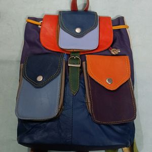 Womens Genuine Leather Backpack