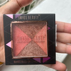 Swiss Beauty Blush & Highlighter