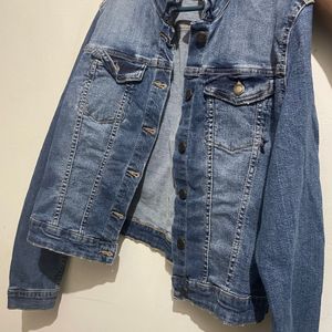 MAX Women Stonewashed Denim Jacket