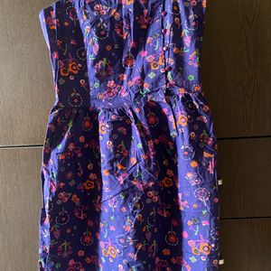 Vintage Purple Floral Dress