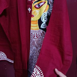 Hanpainted Maa Durga Kurta