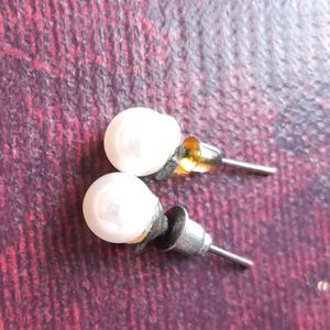 White Pearl Studs