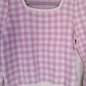 Checked Women Sweater