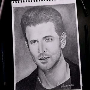 Hrithik Roshan Portrait Art