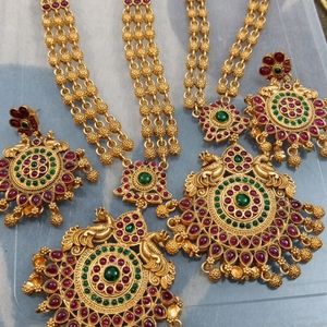 Ruby Stone Jewellery Set