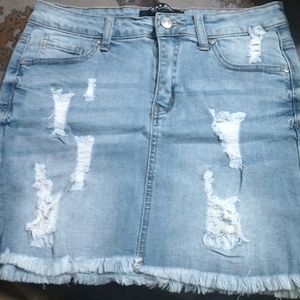 Denim Short Skirt