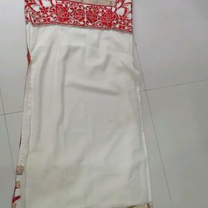 Red And White Kurti