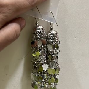 Oxidised Big Size Jhumka