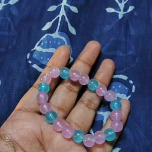 Lavender Blue Bracelet | Glass Beads Bracele