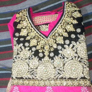 Pink Worked Kurta