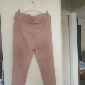 Slim Cotton High Waist Pant