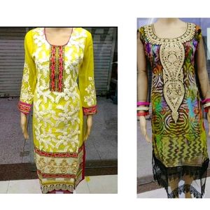 Women's Combo Long Kurti 😍😍