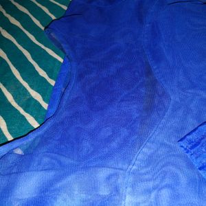 Royal Blue Palazzo Paint  Suit