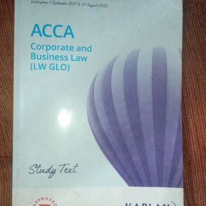 ACCA Corporate And Business Law(Global) Book