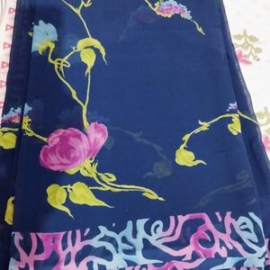 Navy Blue Saree