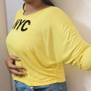 Casual Yellow Top