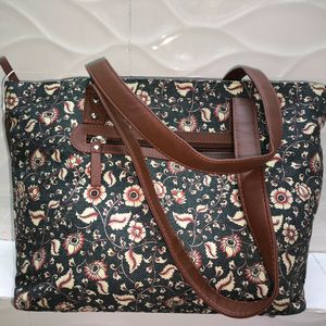 Zouk Kalamkari Print Tote Bag