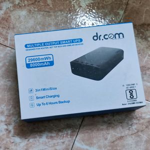 Dr.Com Multi Output Smart UPS, 8000mAh, Upto 6hrs