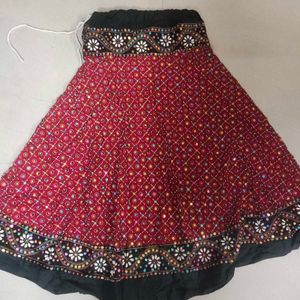 Gujrati Ethnic Skirt With Heavy Embroidery