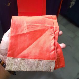 Beautiful orange colour pure cotton churidar pant.