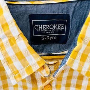 Kids Checkered Cotton Shirt