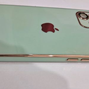 Iphone 11 Pastel Green And Golden Chrome  Cover