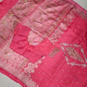 Pure Banarasi Saree With Blouse