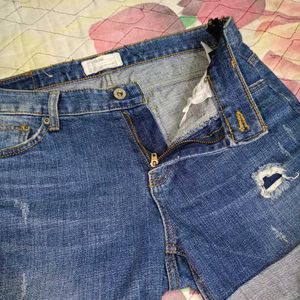 Damage Denim Shorts..