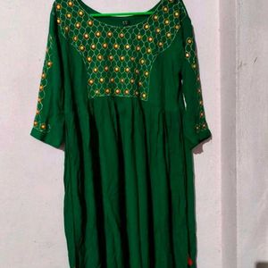 Short Floral Kurta