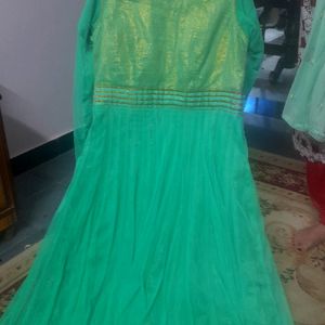 Beautiful Lite Green Colour Ethinc Gown