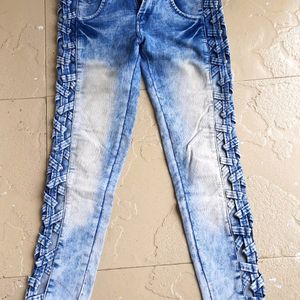 New Blue high waist pattern jeans