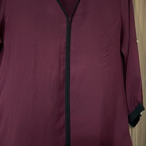 Burgundy Stylish Top