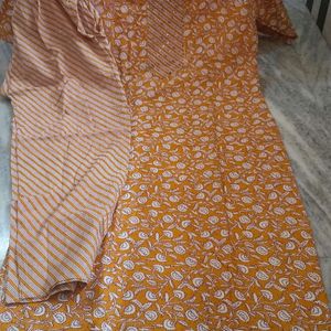 New Mustard Kurta Set