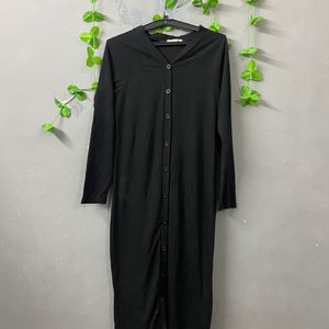 Black Moss Shirt Dress