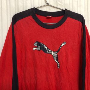 Puma Red Long Sleeve T Shirt