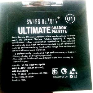 Swiss Beauty Eye shadow Pallet - Shade 01