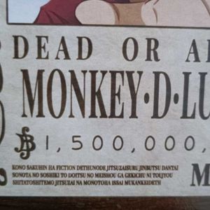 MONKEY•D•LUFFY wanted Poster