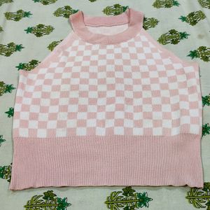 Urbanic Pink Checked Top