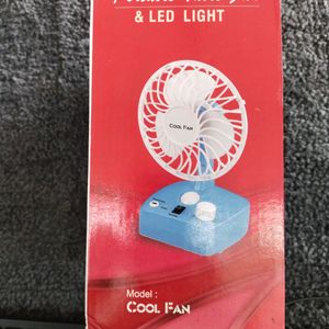 RECHARGABLE COOL FAN WITH LIGHT