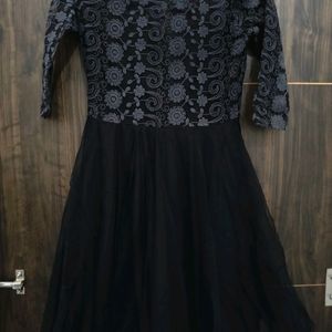 Black Net Frock