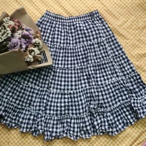 Black& White Check Skirt