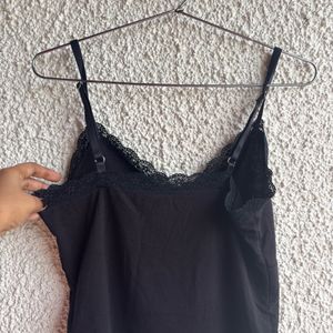 Lace-trimmed Strappy Top