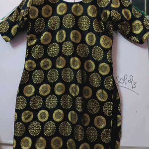 Black Gold Ethnic Motifs Banarsi Silk Kurta