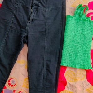 Combo Offer cute Tang Top With Black Jeans 👖